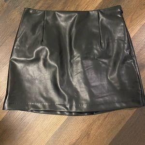 Abercrombie leather skort